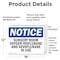 Signmission Surgery Room Oxygen In Use, 18 in W x Rectangle, Vinyl Decal OS-2PACK-NS-D-1218-L-18511 - alternate 4